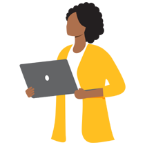 Employee-with-laptop-illustration